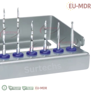 ชุดเครื่องมือเจาะรูแบบแมนนวลคุณภาพสูงรุ่นใหม่ของ Surtechs สำหรับงานผ่าตัดทางทันตกรรม ทำจากสแตนเลส ได้รับการรับรองมาตรฐาน CE - Product Image 3