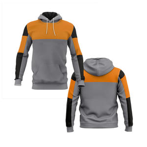 Sudadera con capucha con cordones de edición universitaria personalizada de moda para hombre, estampado Digital de poliéster/algodón bordado de dos colores, temporada de primavera - Product Image 5