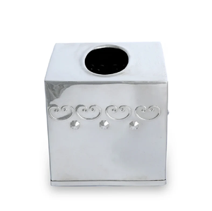 Clip à serviette ou à mouchoirs en argent courbé contemporain, disponible à prix de gros pour les tables à manger minimalistes. - Product Image 4