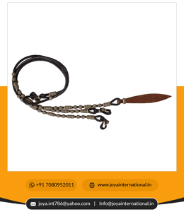 Rwhide Show Romel-ribete de caballo trenzado a mano, color marrón, SRM070 - Product Image 6