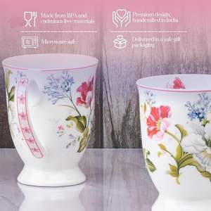 Taza de Cerámica Moderna y Duradera con Tapa y Asa, Impresión por Transferencia Térmica, Opción de Logotipo Personalizado, Capacidad Personalizable, Vajilla Elegante para - Product Image 3