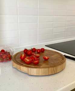 Ensemble de planche à fromage combo en bambou et en bois léger avec acier inoxydable durable pour les besoins quotidiens de hachage et de service - Product Image 2