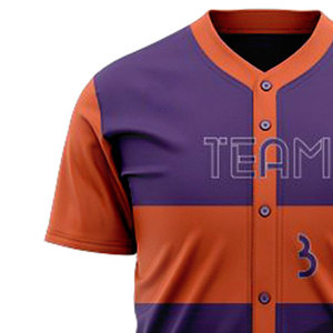 Uniformes de Béisbol Deportivos Transpirables 100% Poliéster Personalizables de Alta Calidad en Venta - Product Image 4