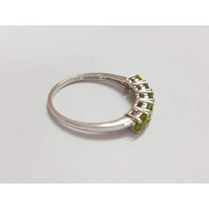 แหวนผู้ชายประดับพลอยโรเดียมรูปทรงเรขาคณิตสีเงิน - Product Image 3