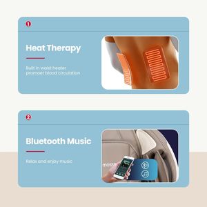 Nueva Silla de Masajes con Gravedad Cero, Masajes Corporales Completos con Bolsas de Aire, Modos Automáticos, Reproductor de Música Bluetooth, Apta para Oficina y Hogar - Product Image 5
