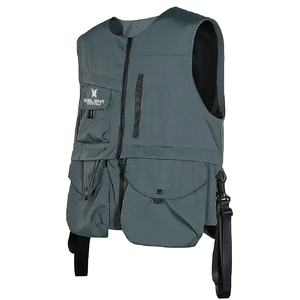 Gilet Techwear Cyberpunk personnalisé pour hommes, veste Ninja à poches multiples, veste softshell d'hiver en cuir, Streetwear, gilet Techwear sans manches - Product Image 4