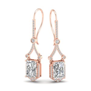 REYES Boucles d'oreilles solitaire de luxe en or blanc 9K 14K 18K 22K Meilleure vente de diamants de laboratoire 7ct bijoux tendance pour femmes - Product Image 5