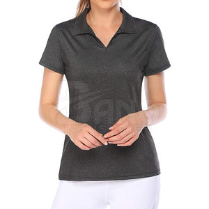 Último diseño de las mujeres para camisetas de polo verano Casual lona transpirable ligero camisetas de alta calidad superventas - Product Image 1