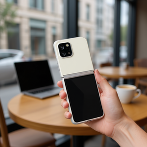 Étui de téléphone transparent pliable antichoc en TPU + acrylique pour Z Flip 5 - Product Image 3