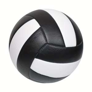 Negro tamaño 5 PVC suave al tacto voleibol partido oficial interior juego pelota de entrenamiento impermeable pelotas de voleibol para la playa - Product Image 5