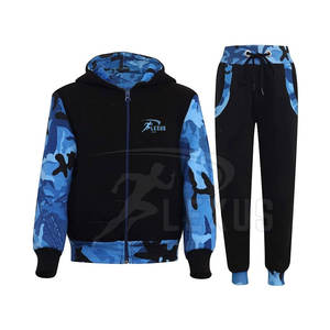 Chándal infantil superventas calidad premium nuevo estilo ligero 100% algodón cuello con capucha patrón sólido para invierno - Product Image 1