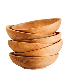 Saladier de service en bois d'acacia avec écorce Vente en gros écologique Saladier en bois Salade bol en paulownia naturel personnalisé Bol en bois de ferme - Product Image 3