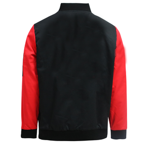 แจ็กเก็ตเลตเทอร์เม็นว่างมหาวิทยาลัยสำหรับผู้ชายแจ็คเก็ตเบสบอลวิทยาลัยผ้าฝ้ายเคลือบ100% โลโก้แบบกำหนดเอง - Product Image 2