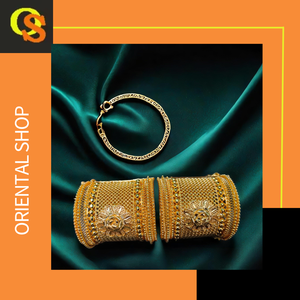 New Arrived Design <b>Bangles</b> <b>Set</b> with 22K Gold Plated Modern Style <b>Bangles</b> <b>Set</b> for Women Wear Jewelry by Exporters - Product Image 3