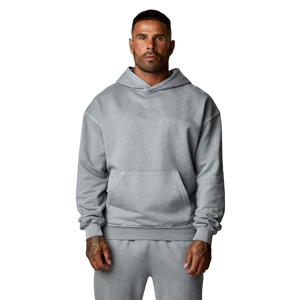 Survêtements pour hommes avec logo personnalisé, ensembles de sweat-shirts, survêtement en molleton, jogging uni, deux pièces, survêtement pour hommes, 100% coton, coupe ample et ajustée - Product Image 1