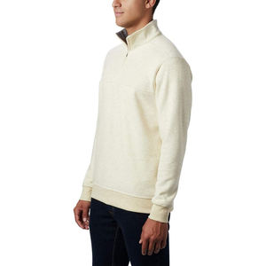 Alta calidad 100% algodón hombres Invierno Polar ropa Formal profesional venta al por mayor 1/4 Zip pulóver sudaderas Color sólido sudaderas con capucha - Product Image 4