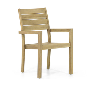 arm <b>chair</b> teak <b>wood</b> dining outdoor area made in indonesia - Product Image 1