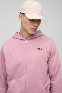 ชุดวอร์มสีชมพูเข้มสำหรับผู้ชายชุดวอร์มแบบรูดซิปขนาดปกติน้ำหนักเบาเหมาะกับฤดูหนาวพลัสไซส์พลอยเทียมใส่ทำงาน - Product Image 3