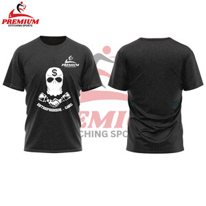 T-shirts pour hommes en pur coton de haute qualité sur mesure Styles à col rond surdimensionnés Échantillons basés sur la sérigraphie à motif solide - Product Image 1