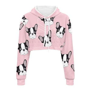 Street Style Custom <b>Crop</b> Top <b>Hoodies</b> Breathable Blank Plain <b>Bulk</b> Winter <b>Crop</b> Top <b>Hoodies</b> For Online Sale - Product Image 4