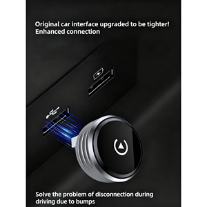 Adattatore Wireless CarPlay con Dongle a Forma di Disco USB-A, Supporta Apple CarPlay e Android Auto, Include USB-A e USB-C, Grigio - Product Image 3