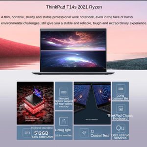 Think pad T14S AMD R y z e n 7 PRO 5850U 16 Go DDR4 512 Go SSD 14 pouces 1080P Win10 Business Engineer Ordinateur portable - Product Image 3