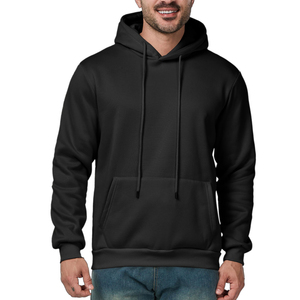 Ensemble de sweat-shirt et de pantalon de survêtement pour homme en coton 100% de couleur unie personnalisée, confortable et ample, style vintage - Product Image 1