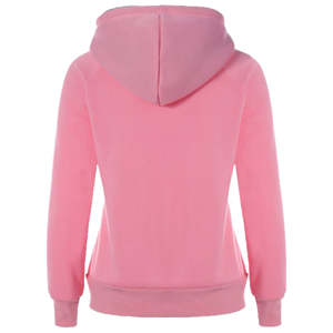 Prix de gros, sweat-shirts à capuche en coton pour femmes, personnalisés, avec logo personnalisé sur le devant, imperméables, écologiques - Product Image 1