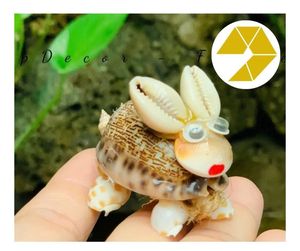 Décor de coquille d'escargot fait à la main dessins d'animaux de coquillage mignon idée cadeau parfaite coquillage en vrac animaux offres spéciales prêtes pour l'expédition - Product Image 2