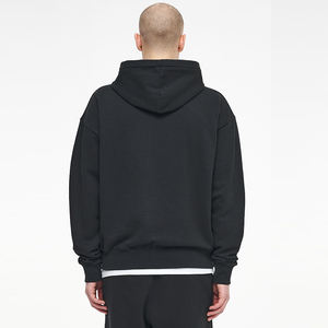 High Quality Oversized Men Hoodies Custom Logo for Puff Print <b>Cardigan</b> with Full Zipper Loose Fit Winter <b>Coat</b> with Hooded Collar - Product Image 6