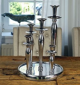 Set of 3 Aluminum Tall T Light Candlestick Holders Wedding <b>Floor</b> Table Centerpiece Lighting <b>Wax</b> Pillars for Home Event Decor - Product Image 2
