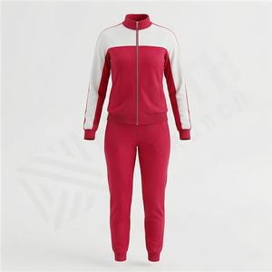 Ensemble de survêtement pour femme, coupe ajustée, best-seller, personnalisé, deux pièces, fermeture éclair, vente en gros, ensembles en polyester, tenue de sport de qualité supérieure pour la salle de sport - Product Image 1