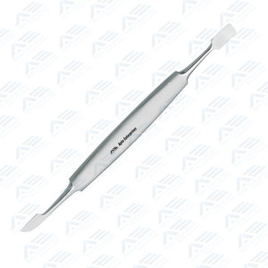 Acier inoxydable Russe Haut de Gamme Logo Personnalisé Argent Angle Carré Plat Cuticule Poussoir Instruments de Beauté Produit de Soins de Beauté - Product Image 6