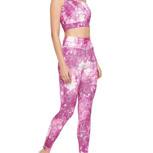 Latest Design Sportswear Women Sublimation <b>Yoga</b> <b>Set</b> Wholesale Cheap Price Women Sublimation <b>Yoga</b> <b>Set</b> Made In Pakistan - Product Image 3