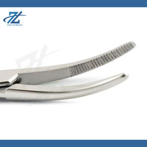 Juego de fórceps hemostáticos rectos curvos para mosquitos manuales de acero inoxidable de alta calidad, instrumentos quirúrgicos, certificado CE, hecho en Pakistán - Product Image 6