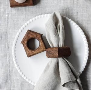 Juego de Anillos de Servilleta Metálicos con Tema Navideño, Diseño de Árbol, Reno, Copo de Nieve, Pan de Jengibre y Lazo, Accesorio Festivo para la Mesa en Cenas Navideñas - Product Image 6