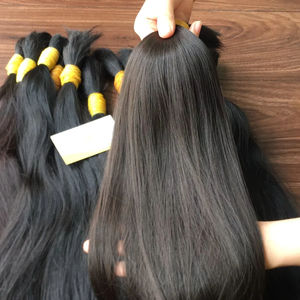 100% bébé extensions de cheveux humains non transformés blond droit en vrac cheveux Extensions de cheveux naturels de haute qualité - Product Image 1