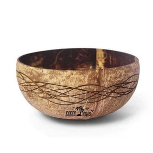 Bol en bois de noix de coco artisanat naturel de haute qualité cadeaux d'affaires jetables écologiques taille personnalisée sculpté maison cuisine faite - Product Image 1