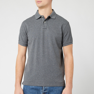Polo en coton à manches courtes jaune pour homme, couleur unie, décontracté, respirant, tissage Oxford, coupe classique - Product Image 5