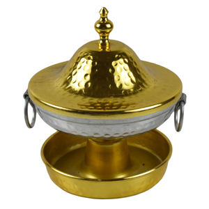 Simple Design Tea Caddy Round Turkish Container with Silver Plated Shiny Finishing Container caddy High Quality <b>Cookies</b> <b>Jar</b> - Product Image 4