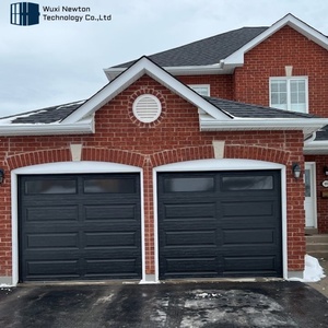 Prix <span class=keywords><strong>de</strong></span> gros Portes <span class=keywords><strong>de</strong></span> <span class=keywords><strong>garage</strong></span> sectionnelles modernes en acier durable texturé en daim Design peu encombrant avec accès piétonnier - Product Image 3