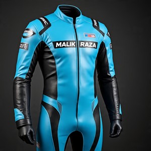 Traje de cuero de motocicleta personalizado con tamaño a medida, diseño y coloración personalizados, armadura CE, puntada triple, ajuste precurvado - Product Image 3