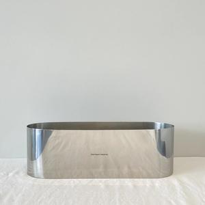 Florero de metal con acabado plateado en forma de barco para el hogar y la boda Decoración de mesa Jarrones florales hechos a mano - Product Image 2