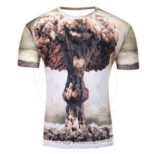 T-shirt de sport à manches longues et col rond, impression intégrale personnalisée en couleur, coupe athlétique, impression numérique intégrale par sublimation - Product Image 1