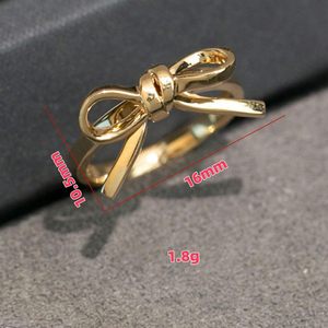 Anelli con fiocco in oro da donna con fiocco rosa anelli da promessa per il suo compleanno di natale regali di san valentino gioielli raffinati - Product Image 4