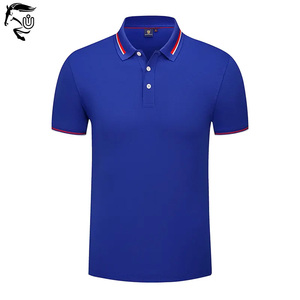 Camisetas de polo de poliéster 100% algodón para hombre, camisetas de manga corta antiarrugas de alta calidad con patrón sólido, Etiqueta Privada - Product Image 2