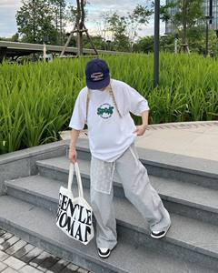 T-shirt unisexe 100% coton T-shirts vierges Impression graphique personnalisée pour hommes/femmes surdimensionnés - Product Image 2