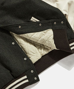 <b>Vintage</b> Letterman Varsity <b>Jacket</b> Autumn Winter Wool <b>Leather</b> Sleeves Pocket Embroidery <b>Jacket</b> baseball <b>jacket</b> for men - Product Image 4