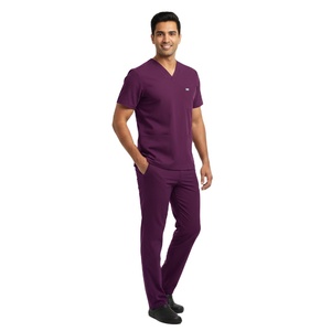 Mens Classic Medical <b>Scrub</b> <b>Set</b> Customization Durable V Neck Top and Pants Comfortable Clinic Hospital Uniform Premium Wholesale - Product Image 6