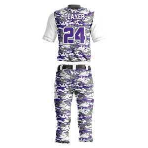 กางเกงเบสบอลผ้าโพลีเอสเตอร์ซับเหงื่อและเสื้อเจอร์100% สำหรับผู้ใหญ่และเยาวชนดีไซน์ใหม่ที่สามารถปรับแต่งได้ - Product Image 5